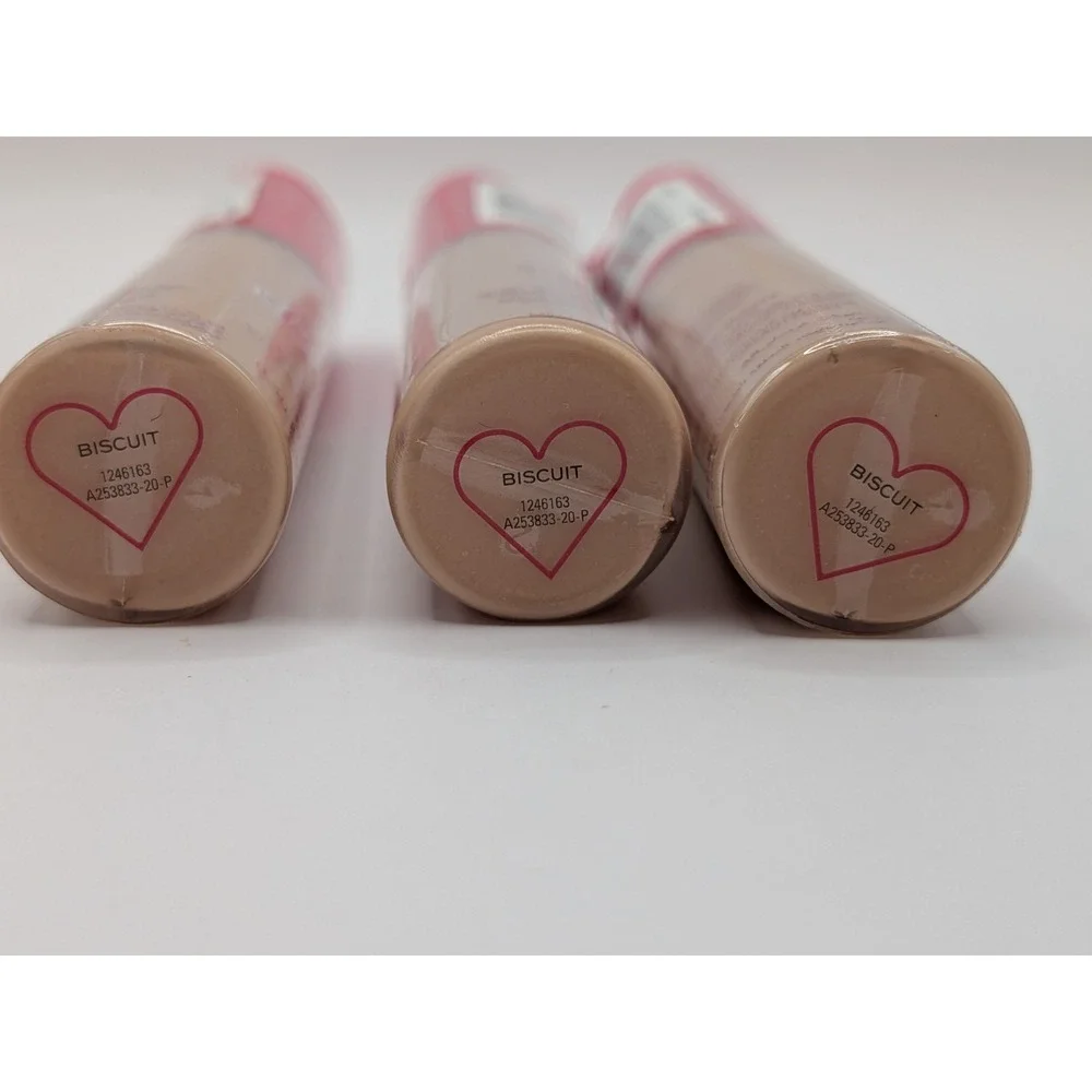 I Heart Revolution Heartbreakers Concealer Biscuit 12ml Set of 3 New Sealed